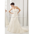 Aesthetic Design Sleeveless Floor Dragging Wedding Dress